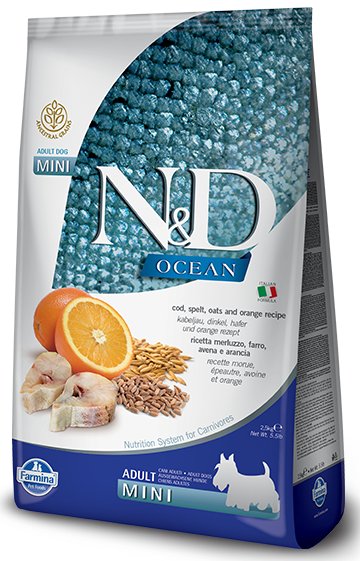 Farmina Ocean Adult Mini Codfish&Spelt&Orange 0,8 kg