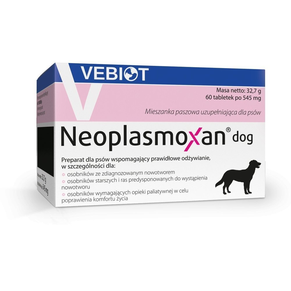 Vebiot Witaminy suplementy dla psów Vebiot Neoplasmoxan dog 60 tabletek woreczki na odchody VEBIOT-NEOPLA-DOG