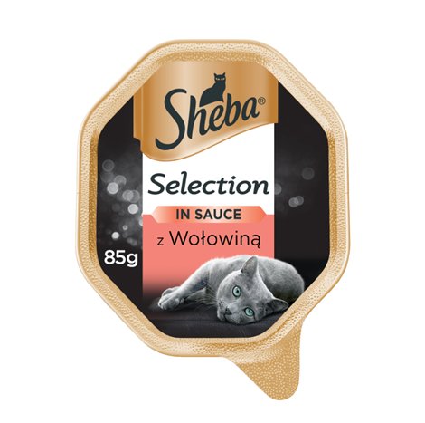 Sheba Selection in Sauce Karma z wołowiną w sosie dla kota 85g