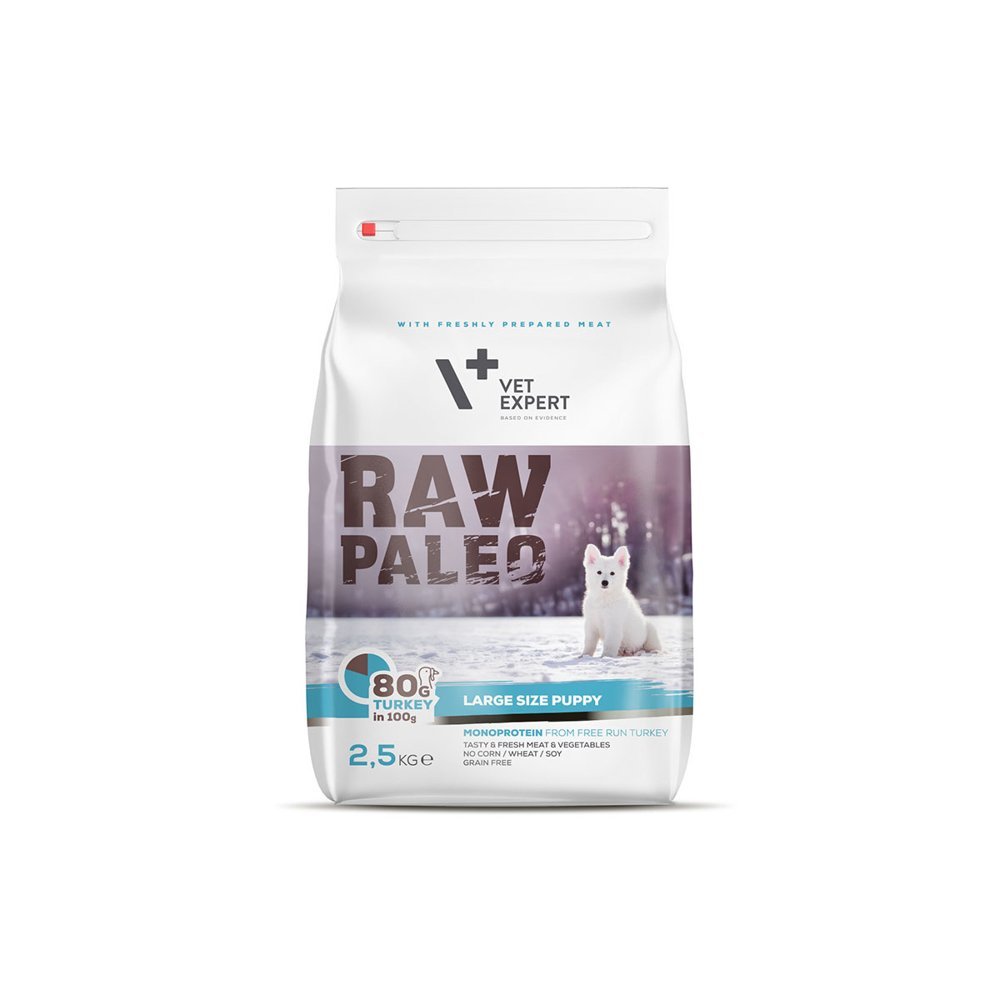 VetExpert Vet Expert Raw Paleo Large Size Puppy Turkey 2.5 kg sucha karma dla szczeniąt ras dużych indyk 2.5kg