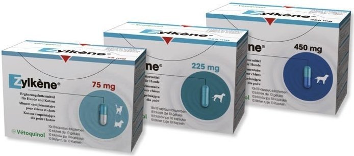 Vetoquinol Zylkene 450 mg 10 tabletek dla psów o wadze 15-60 kg 13859-uniw