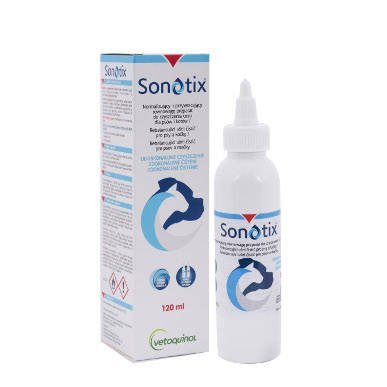 Vetoquinol Sonotix 120 ml płyn do czyszczenia uszu u psów i kotów