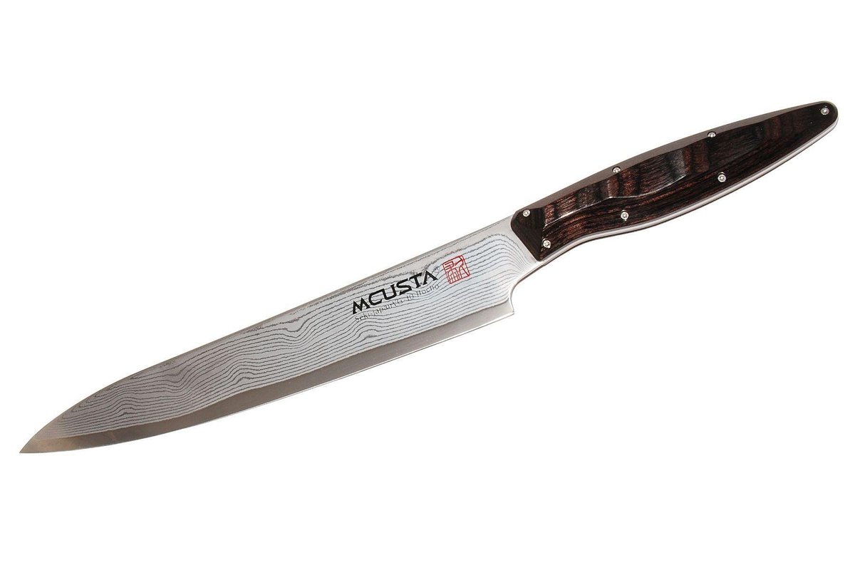 Japoński nóż kuchenny ze stali damasceńskiej SLICER 225 mm