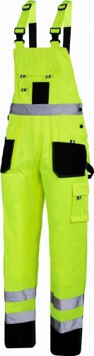 LAHTI PRO Ogrodniczki ostrzegawcze czarno-żółte, 