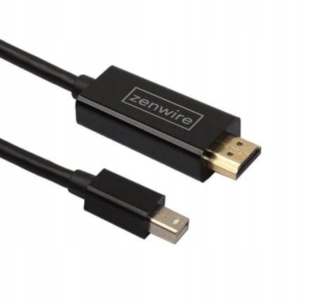 Kabel adapter, Zenwire, mini DisplayPort HDMI 4K THUNDERBOLT 180cm Przewód do Macbook Pro Air i inne