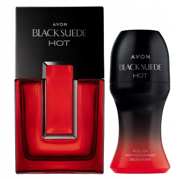 Avon, Black Suede Hot, zestaw kosmetyków, 2 szt.