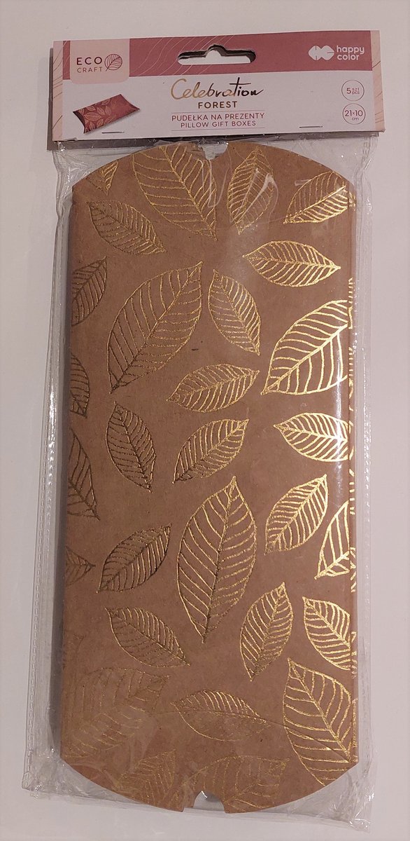 GDD GDD Pudełko na prezenty Forest 21x10cm 5szt 443073