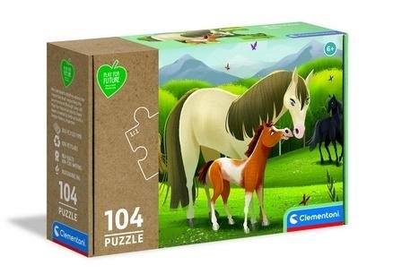 Clementoni Puzzle 104 play for future horses 27527 - 8005125275274