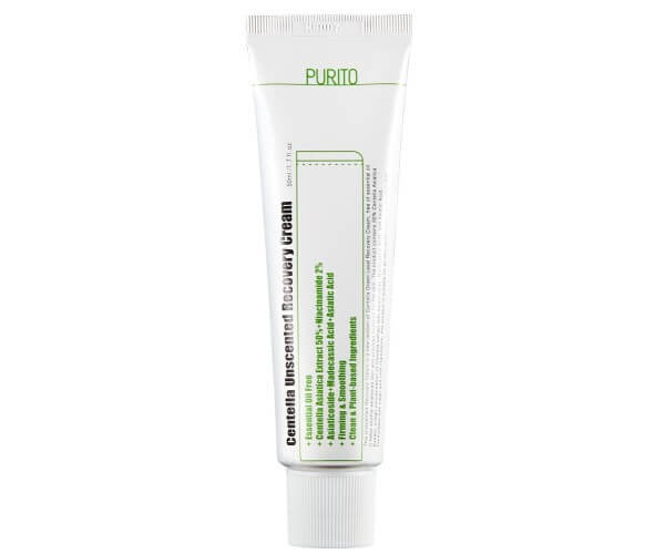 Фото - Крем і лосьйон Purito  Centella Unscented Recovery Cream - Bezzapachowy, regenerujący kr 