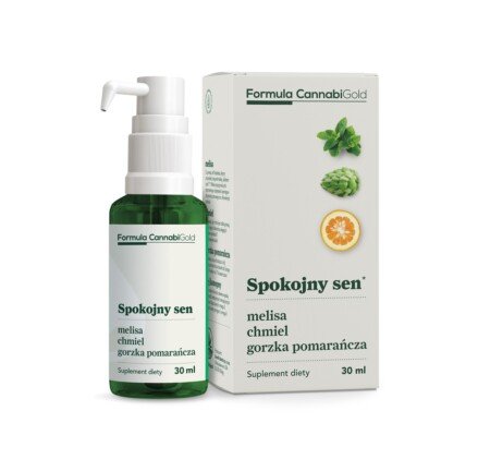 HEMPOLAND SP Z O.O. Formula CannabiGold Spokojny sen melisa chmiel gorzka pomarańcza 30 ml 3775181