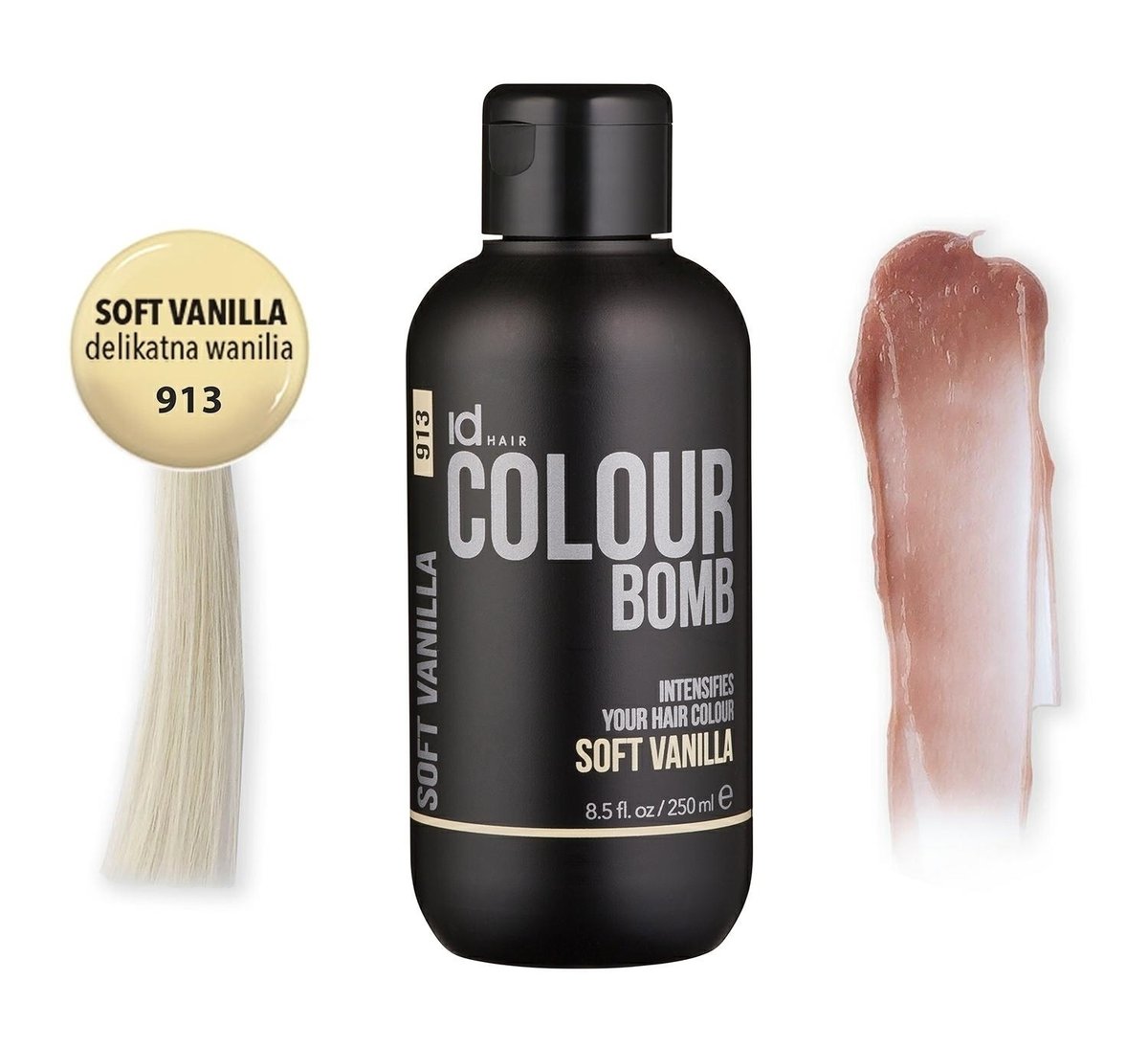 Colour Bomb - Delikatna Wanilia 250ml 913 odżywka koloryzująca z keratyną i wit.B5