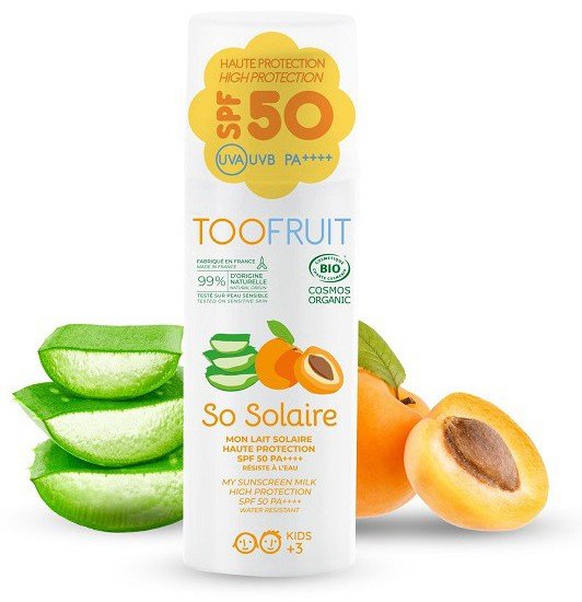 Toofruit Toofruit Organiczny Balsam Przeciwsłoneczny Dla Dzieci, SPF 50 PA ++++, 30 ml AF28-77887