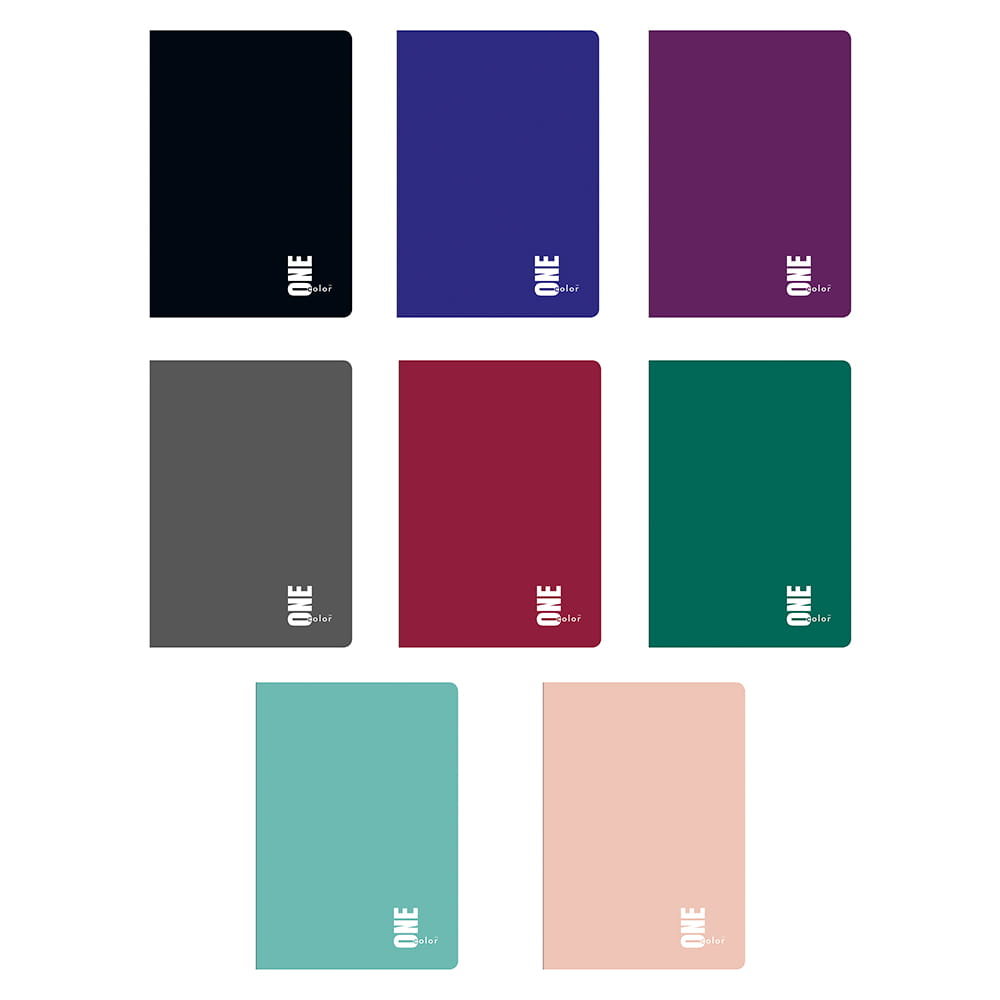 INTERDRUK Zeszyt A5 16 kartek w kratkę One color