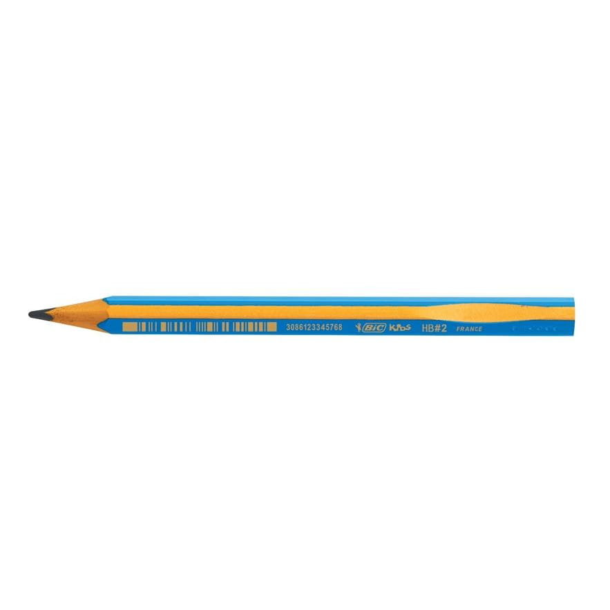 Bic Ołówek Kids trójkątny Beginners niebieski różowy HB)