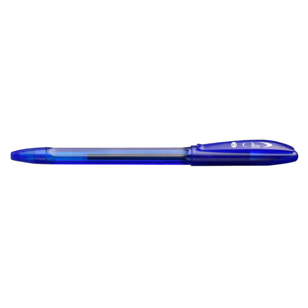 Tetis Długopis 0,7mm obudowa przez. niebieski p50