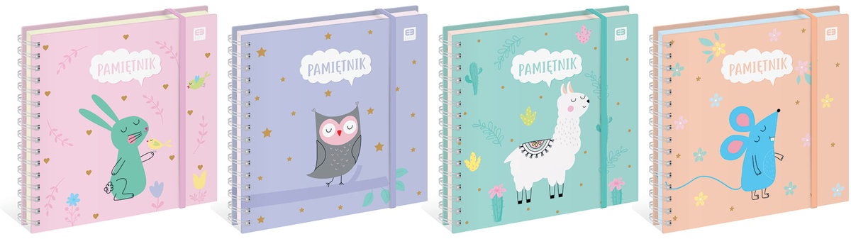 Pamiętnik 15x15 na gumkę Metallic mix B&B 5902277272515
