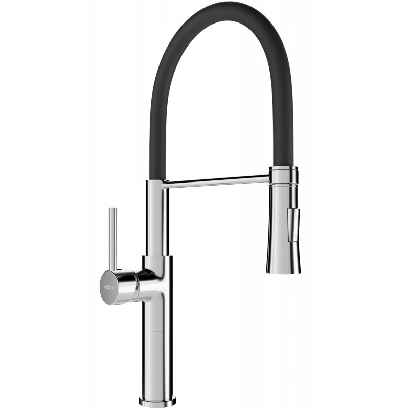 Mexen Dina bateria kuchenna, chrom/czarna - 672701-07