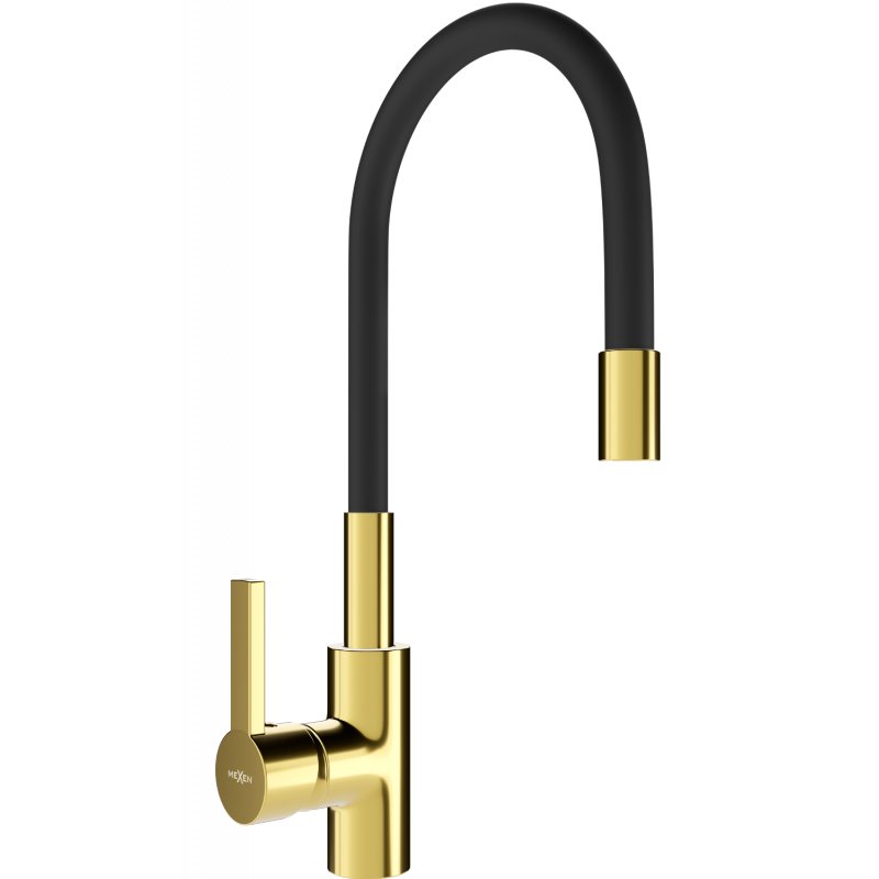 Mexen Flex bateria kuchenna, złota/czarna - 670900-57