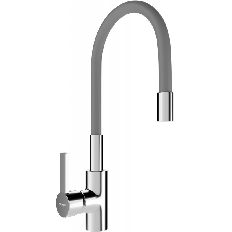 Mexen Flex bateria kuchenna, chrom/szara - 670900-06