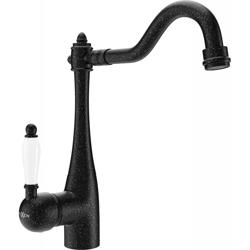 Mexen Carla bateria kuchenna, czarna nakrapiana - 670700-76