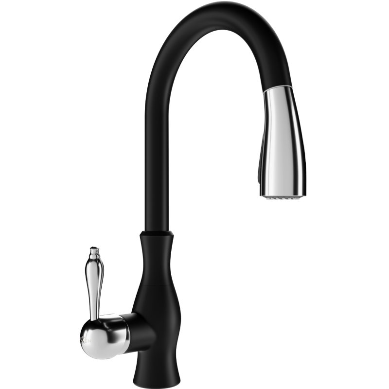 Mexen Savita bateria kuchenna, czarna - 672601-70