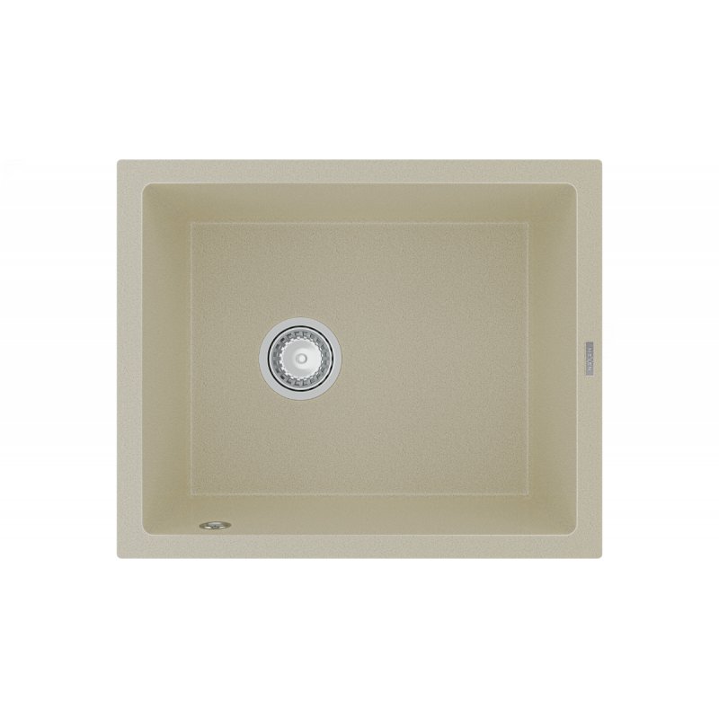Mexen Pedro zlewozmywak granitowy 1-komorowy 560 x 460 mm, beżowy - 6508561000-69
