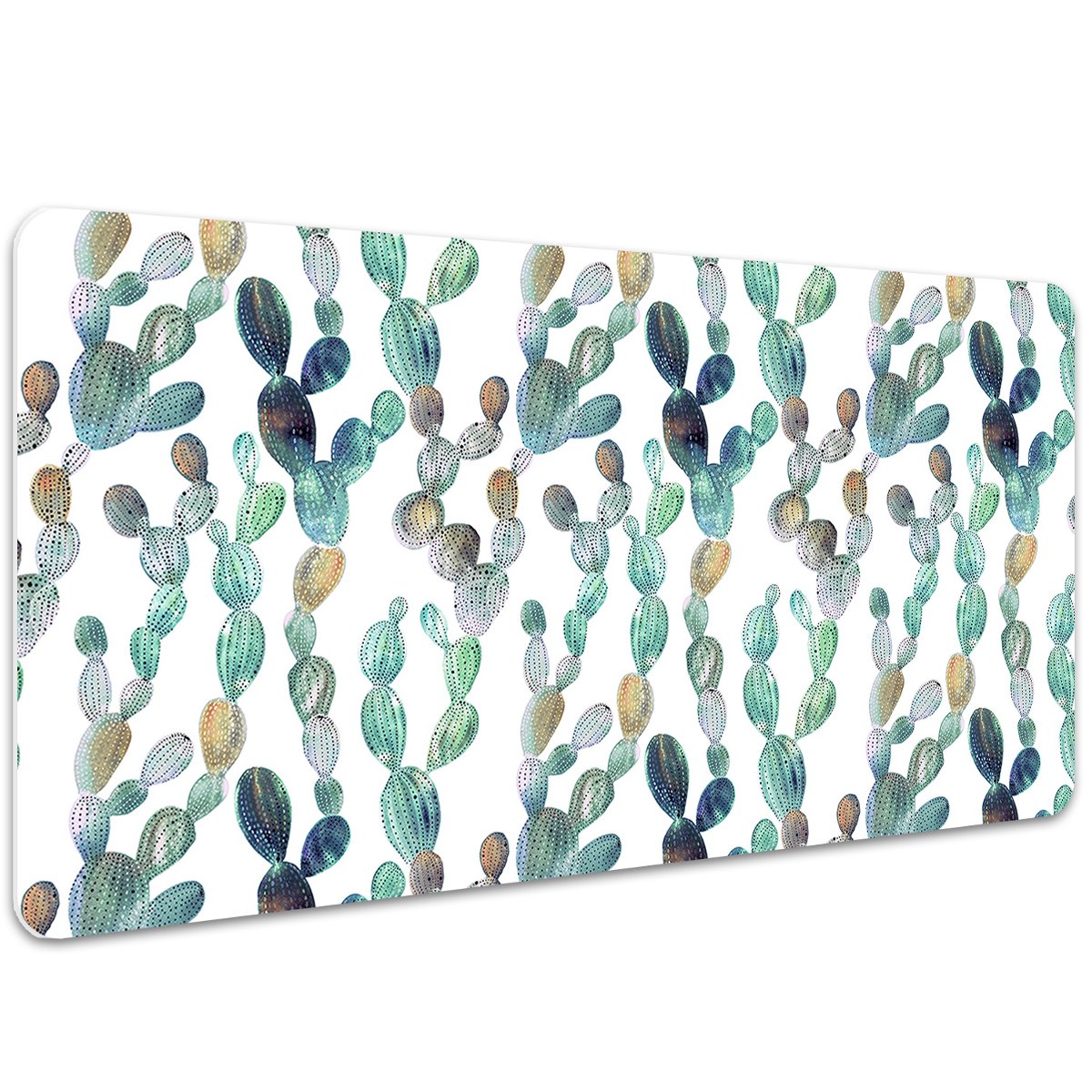 Ochronna mata podkładka na biurko Kaktusy 100x50 cm, Dywanomat
