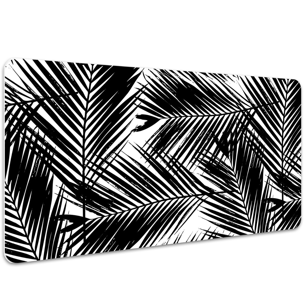 Mata ochronna na blat Czarne liście palmy 100x50 cm, Dywanomat