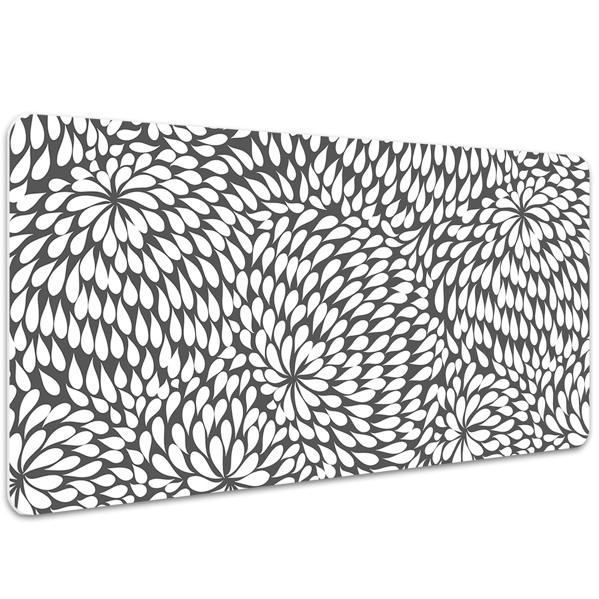 Podkładka mata ochrona biurka Czarny kwiat 100x50cm, Dywanomat