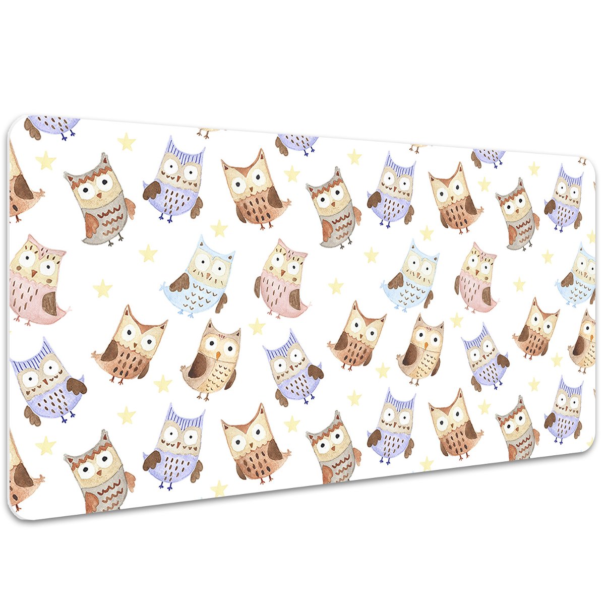 Podkładka mata ochrona biurka Bajkowe Sowy 100x50cm, Dywanomat