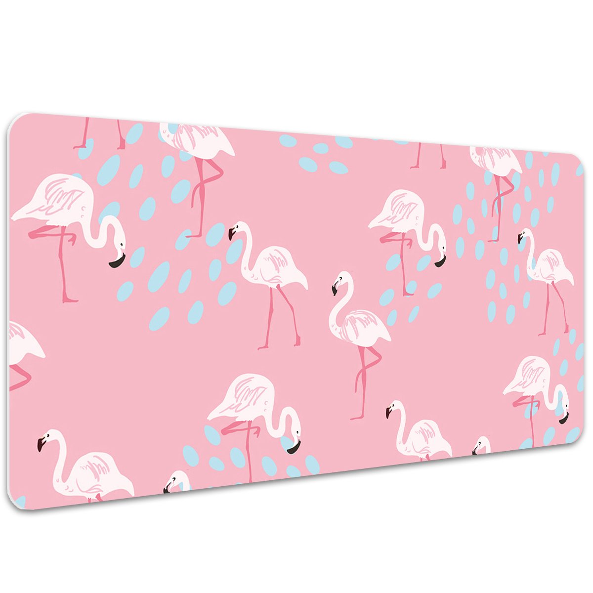 Podkładka pod mysz i klawiaturę Flamingi 100x50 cm, Dywanomat