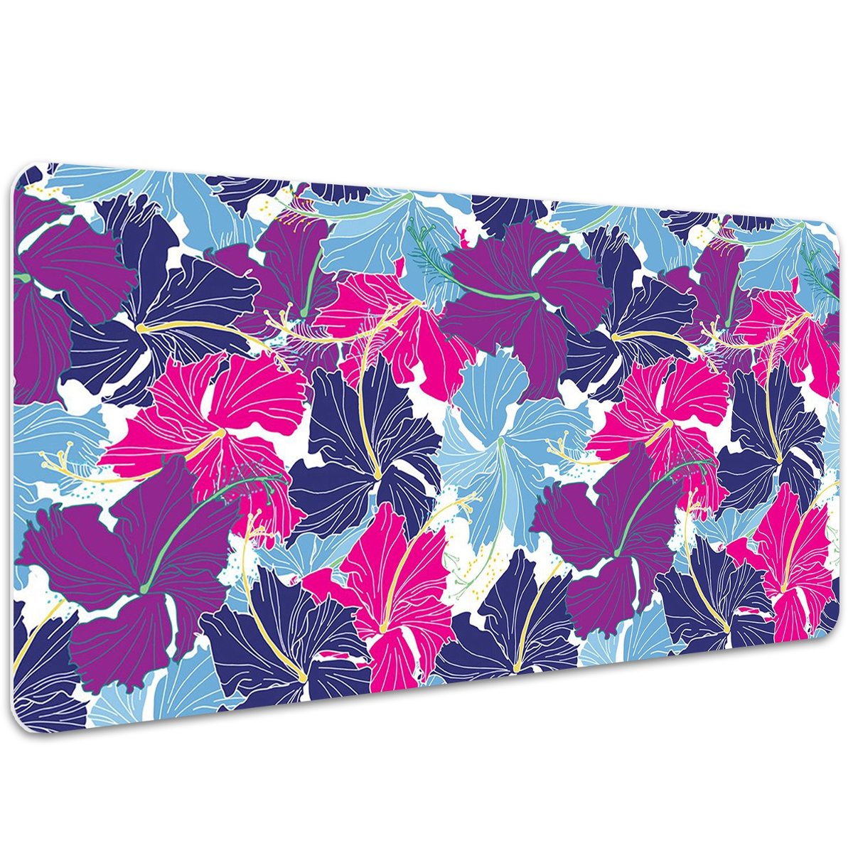Podkładka pod mysz i klawiaturę Hibiskus 100x50 cm, Dywanomat