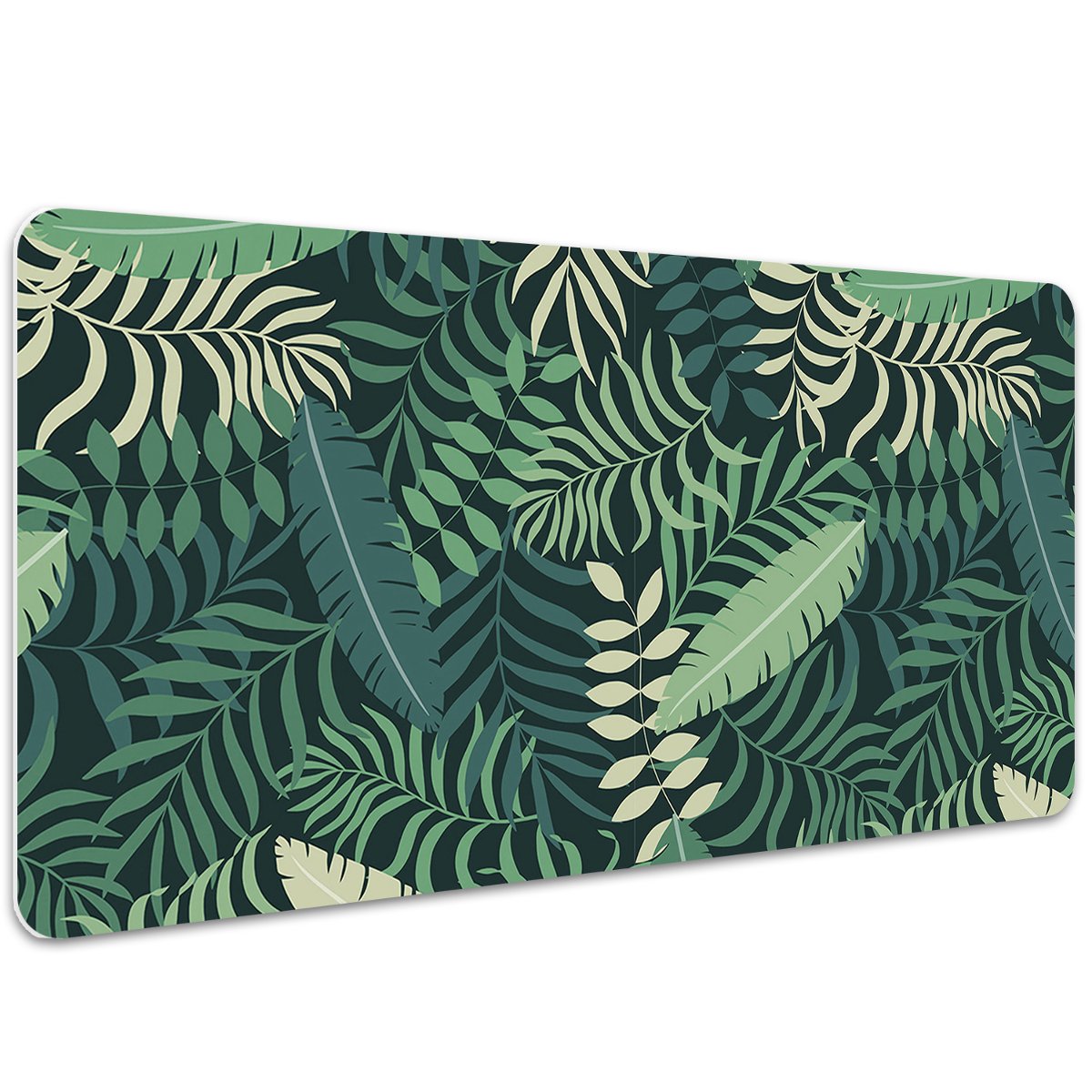 Mata z nadrukiem na biurko Palmowe Liście 100x50 cm, Dywanomat
