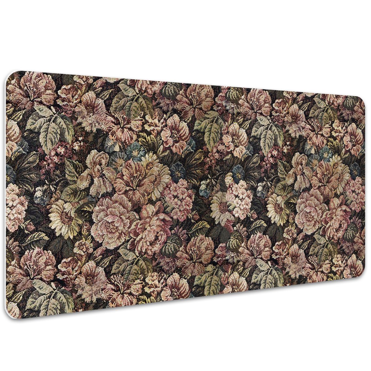 Podkładka mata ochrona biurka Tkane kwiaty 100x50cm, Dywanomat