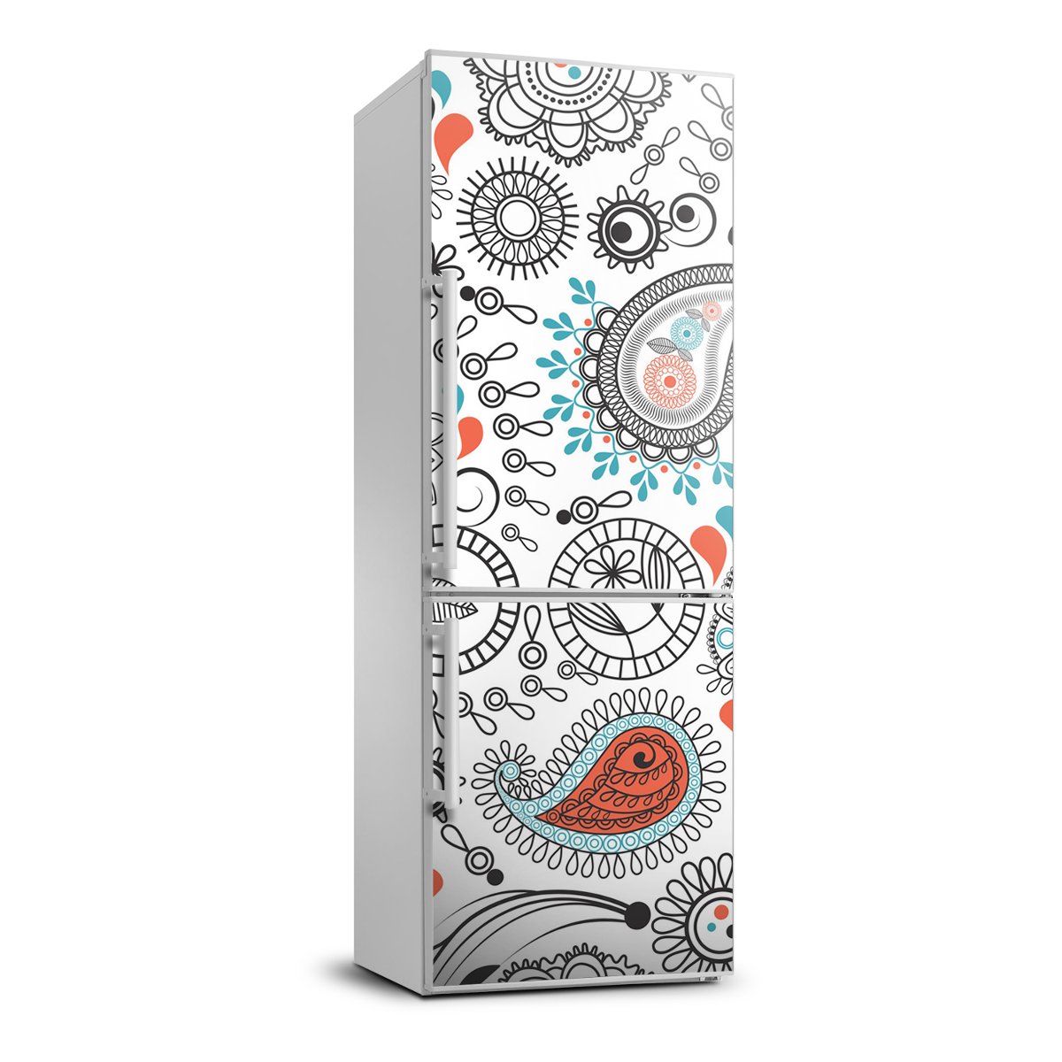 Okleina samoprzylepna na lodówkę Ornamenty 70x190, Tulup