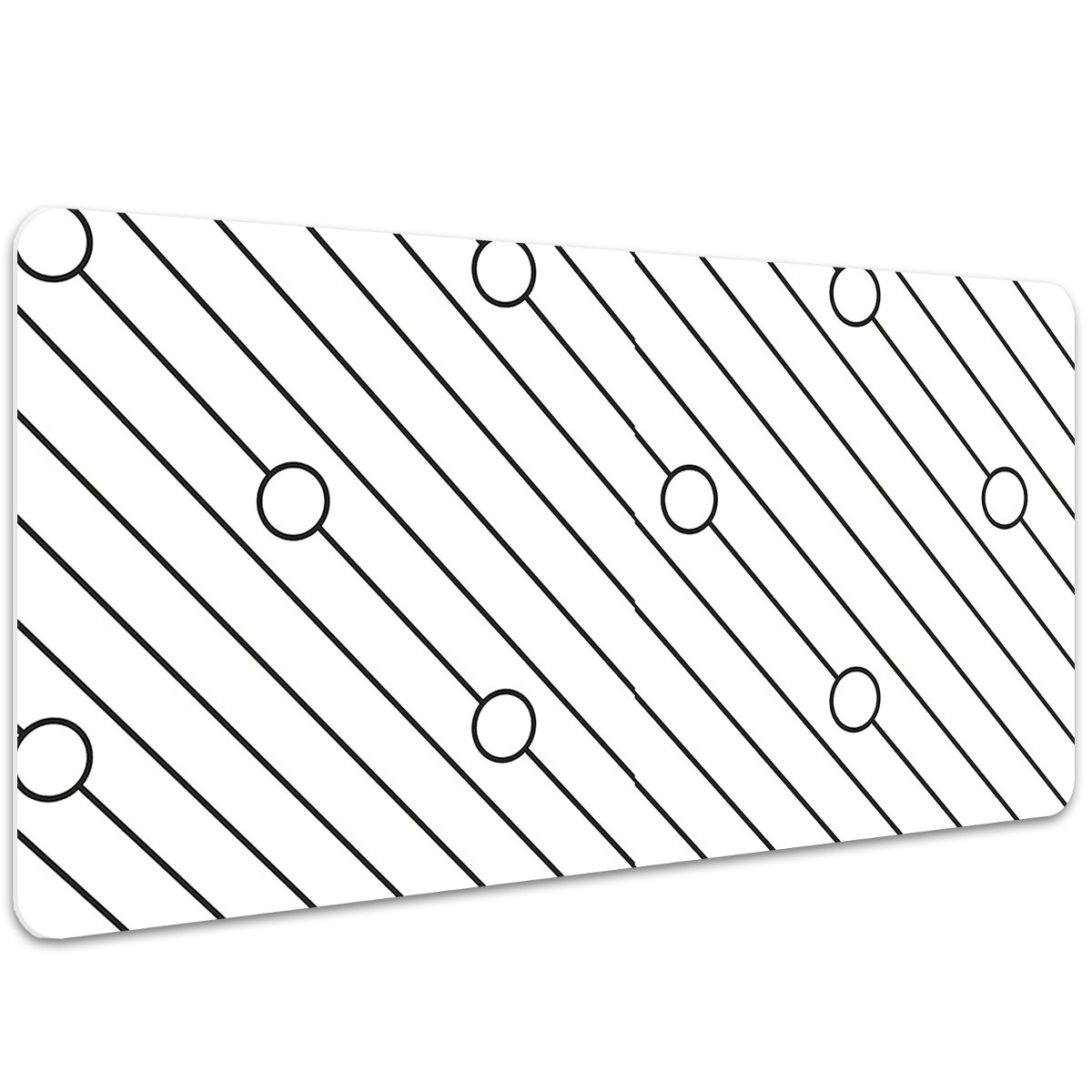 Podkładka mata ochrona biurka Wzór w paski 100x50cm, Dywanomat