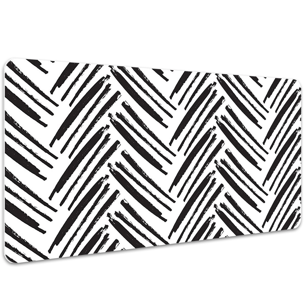 Mata z nadrukiem na biurko Wzór w jodełkę 100x50 cm, Dywanomat