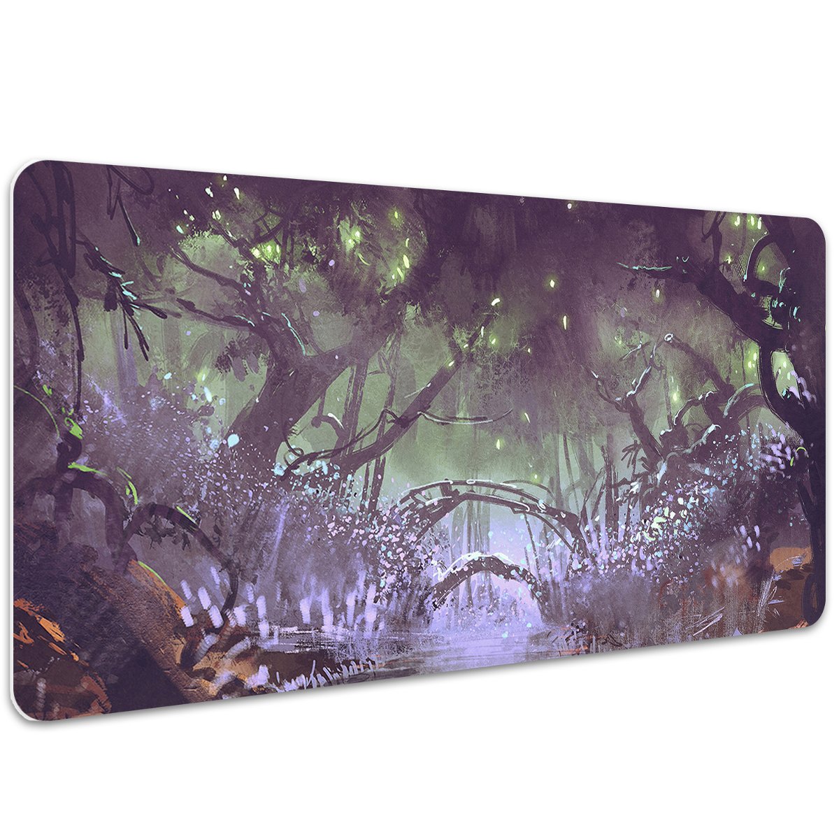 Ochronna podkładka na biurko Mroczny las 100x50 cm, Dywanomat