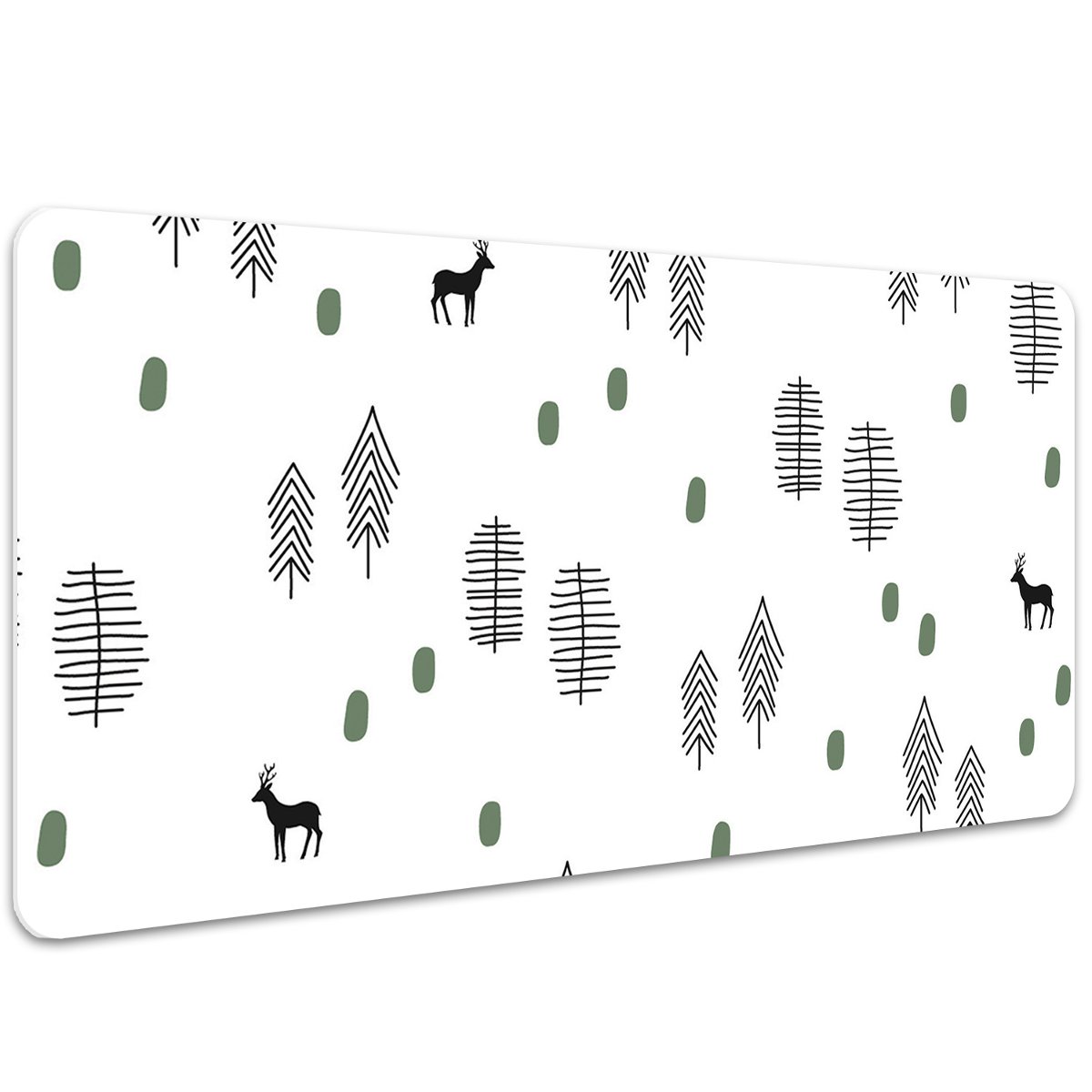 Ochronna mata na biurko Jelenie w lesie 100x50 cm, Dywanomat