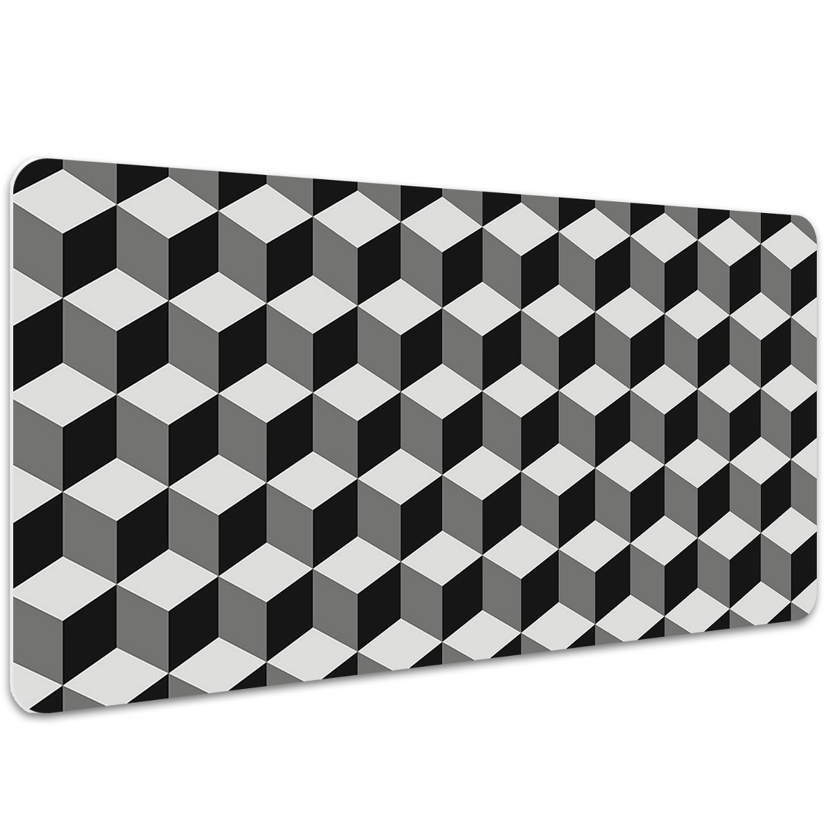 Duża podkładka na biurko Sześciany wzór 3D 100x50cm, Dywanomat