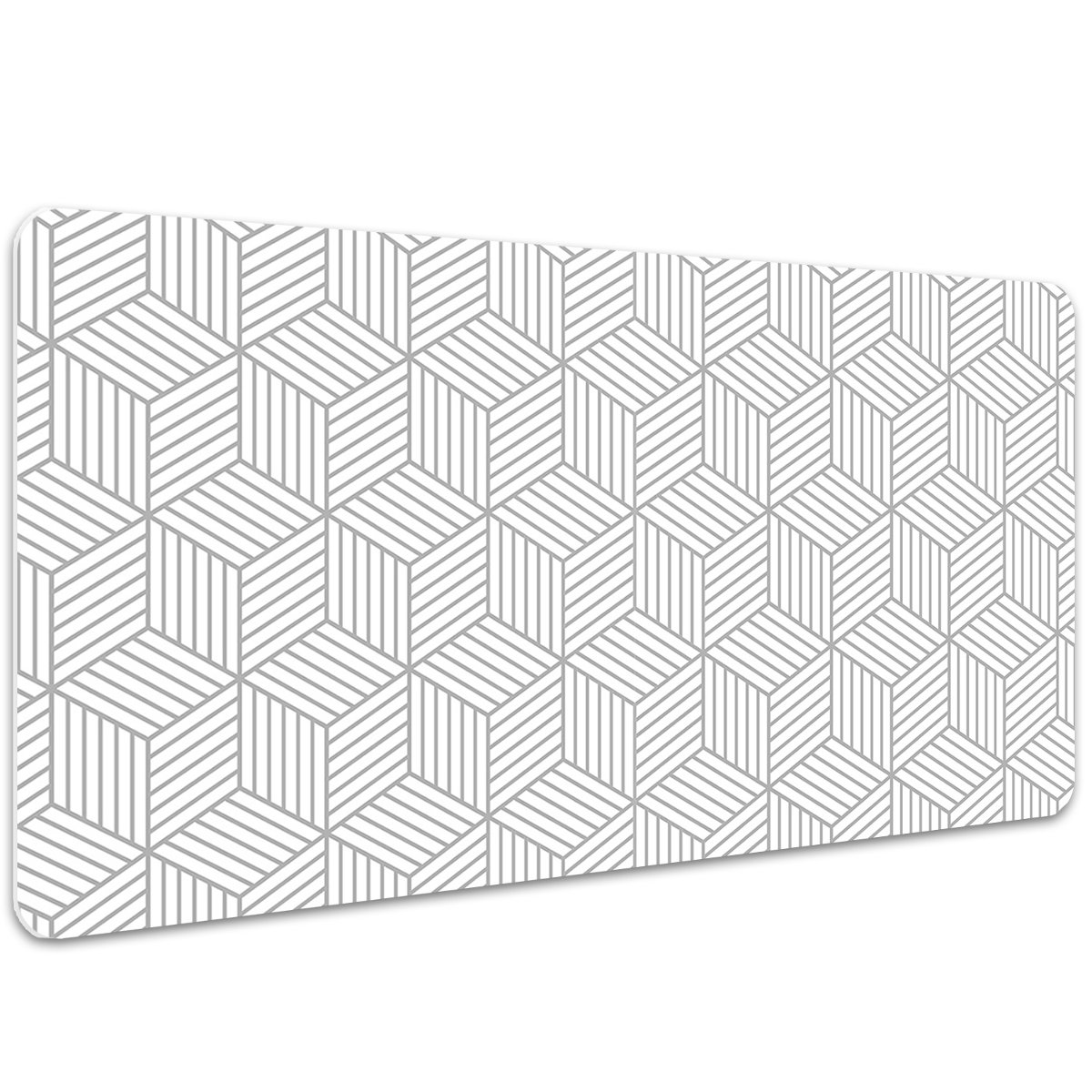 Duża podkładka na biurko Sześciany wzór 3D 100x50cm, Dywanomat