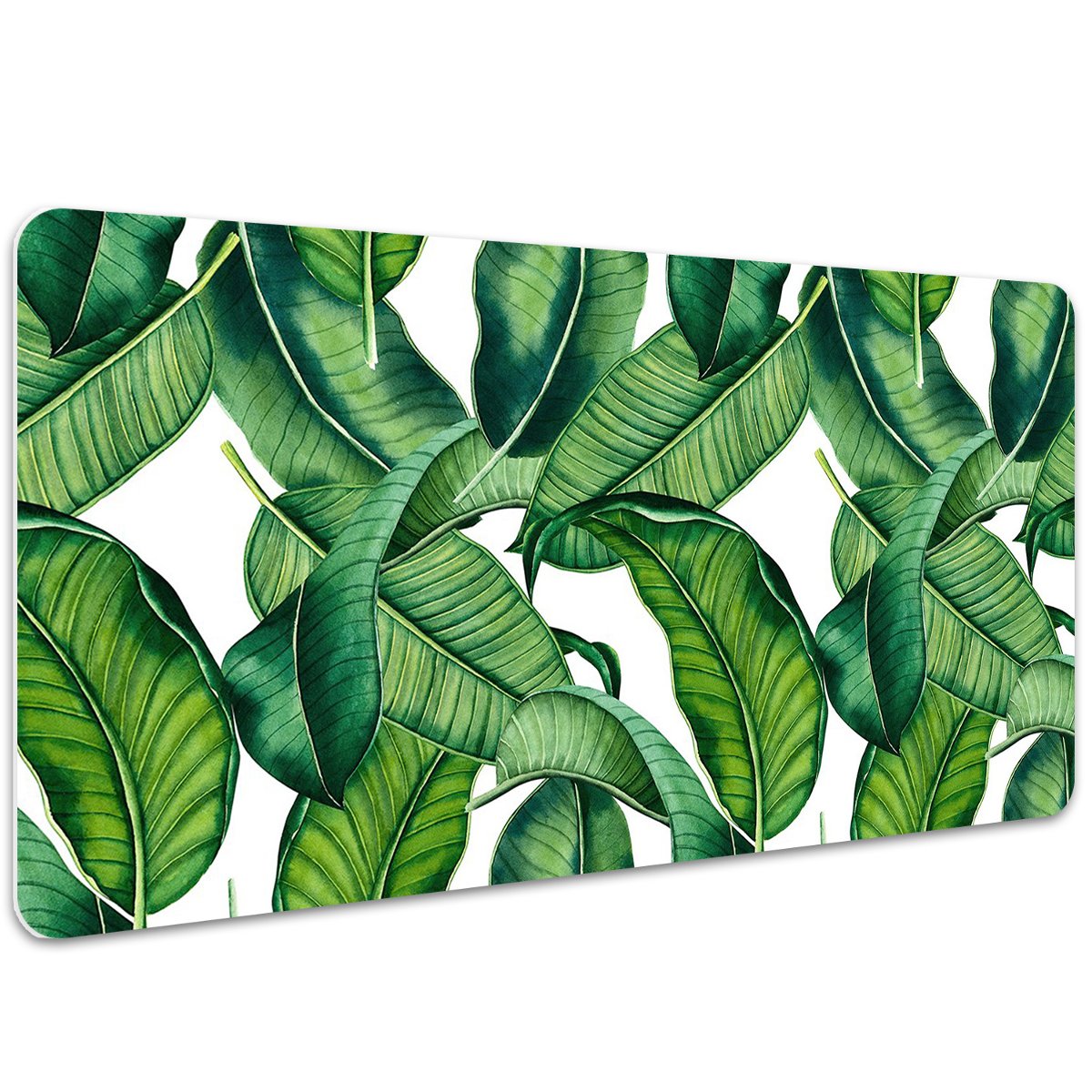 Mata ochronna na blat Zielone duże liście 100x50 cm, Dywanomat