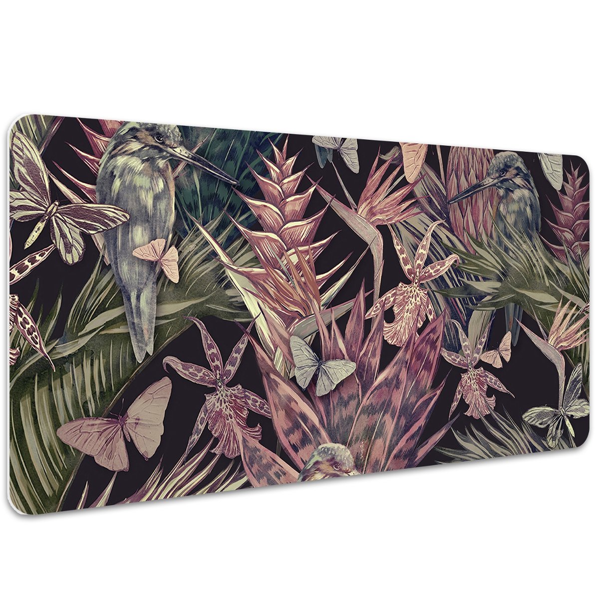 Mata ochronna na biurko Koliber i motyle 100x50 cm, Dywanomat