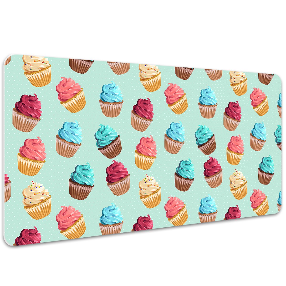 Duża podkładka na biurko Babeczki muffinki 100x50cm, Dywanomat