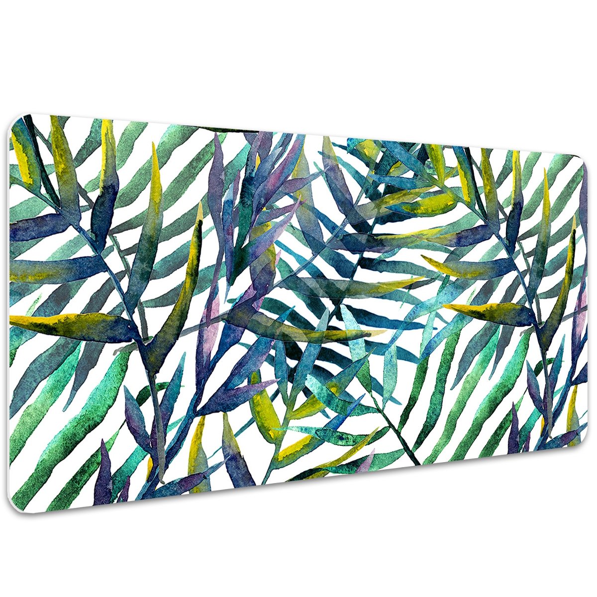 Duża podkładka na biurko Egzotyczne liście 100x50cm, Dywanomat