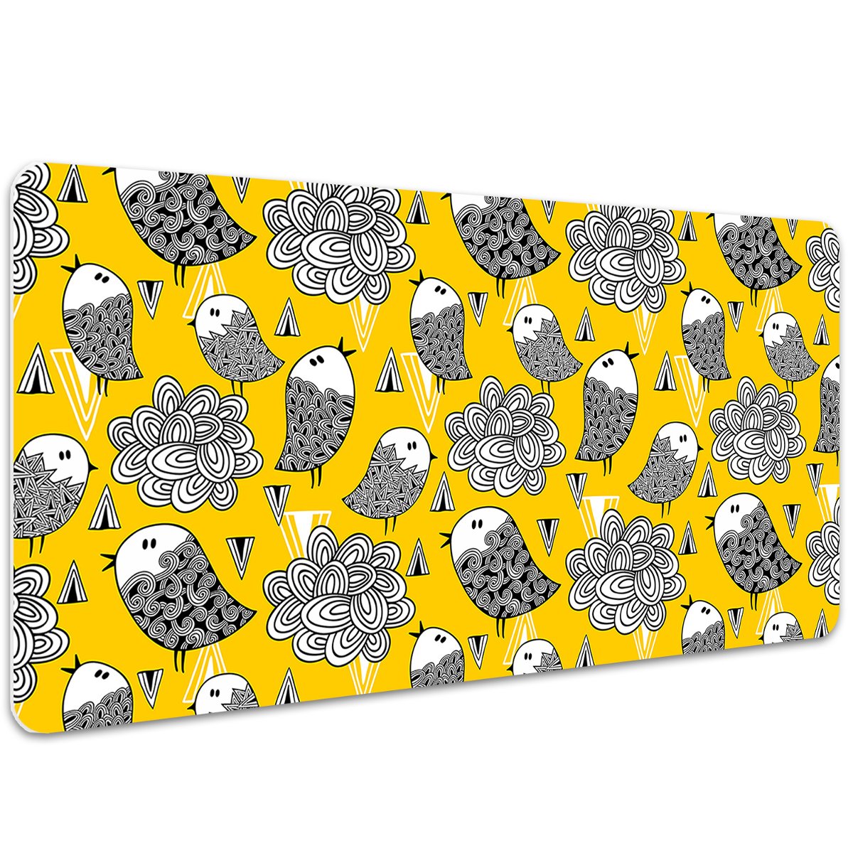 Podkładka mata ochrona biurka Doodle ptaki 100x50cm, Dywanomat