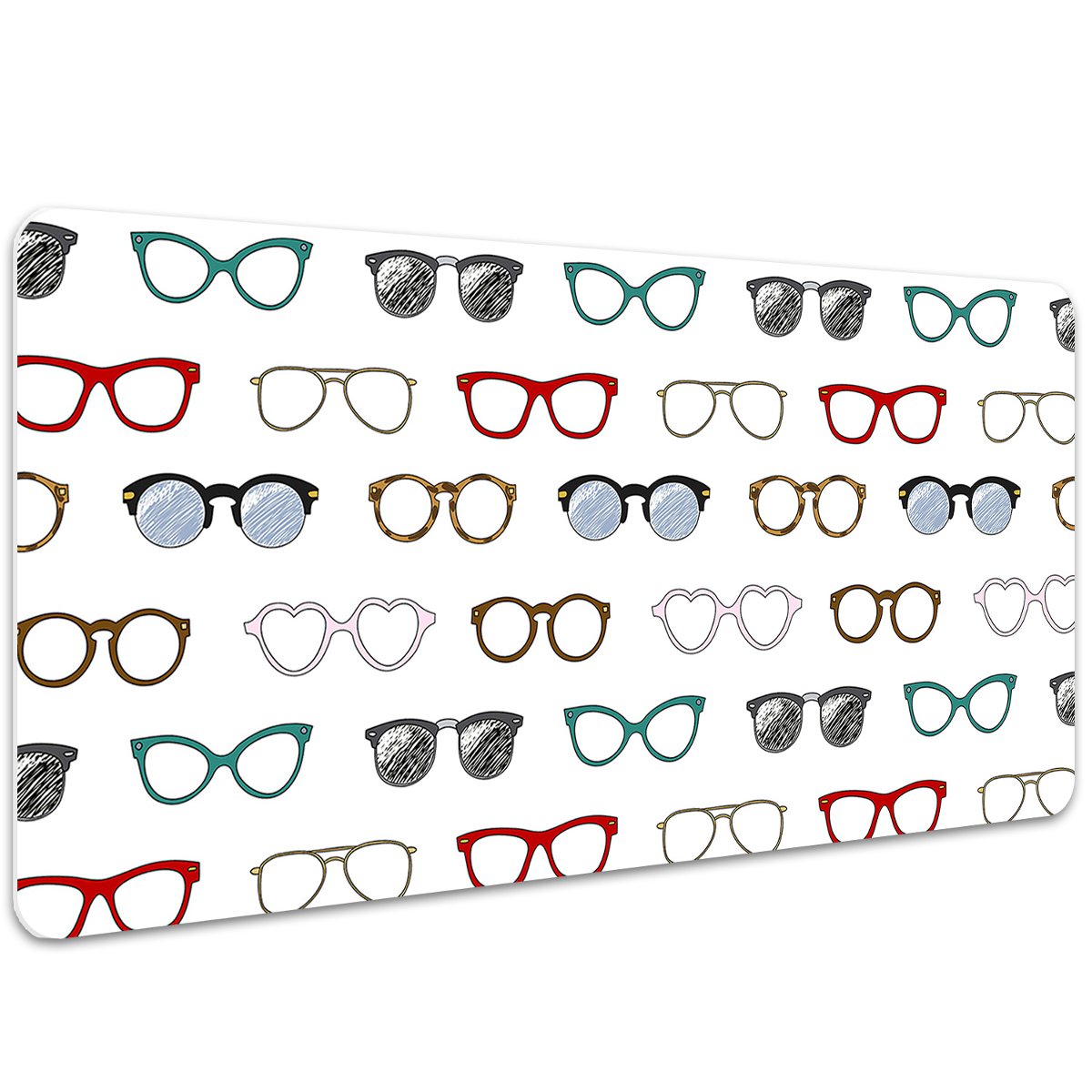 Mata ochronna z nadrukiem Retro okulary 100x50 cm, Dywanomat
