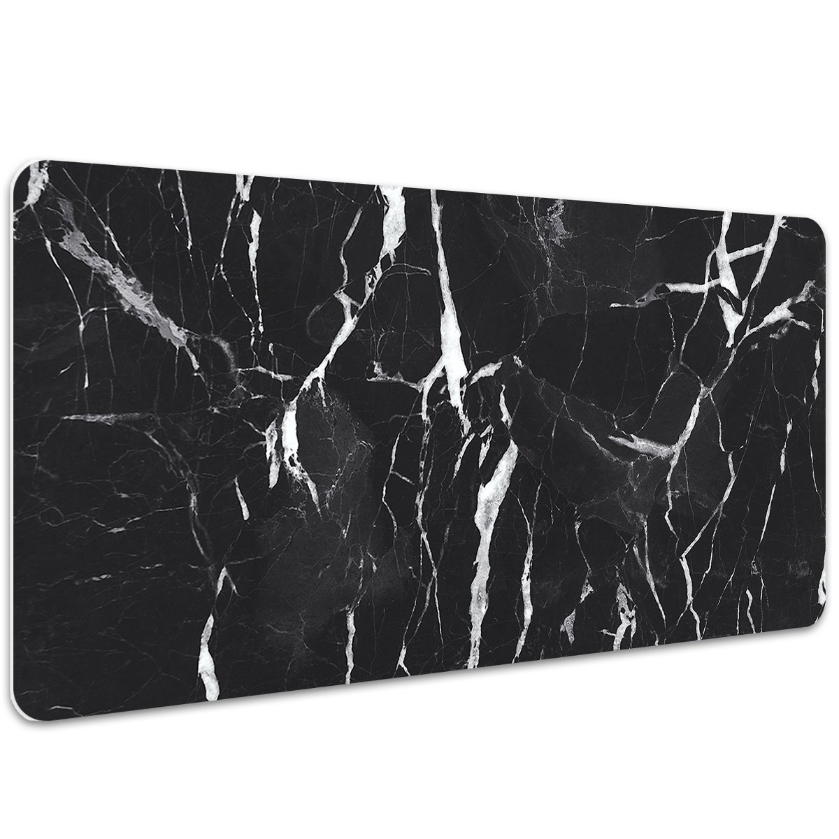 Mata ochronna z nadrukiem Czarny marmur 100x50 cm, Dywanomat