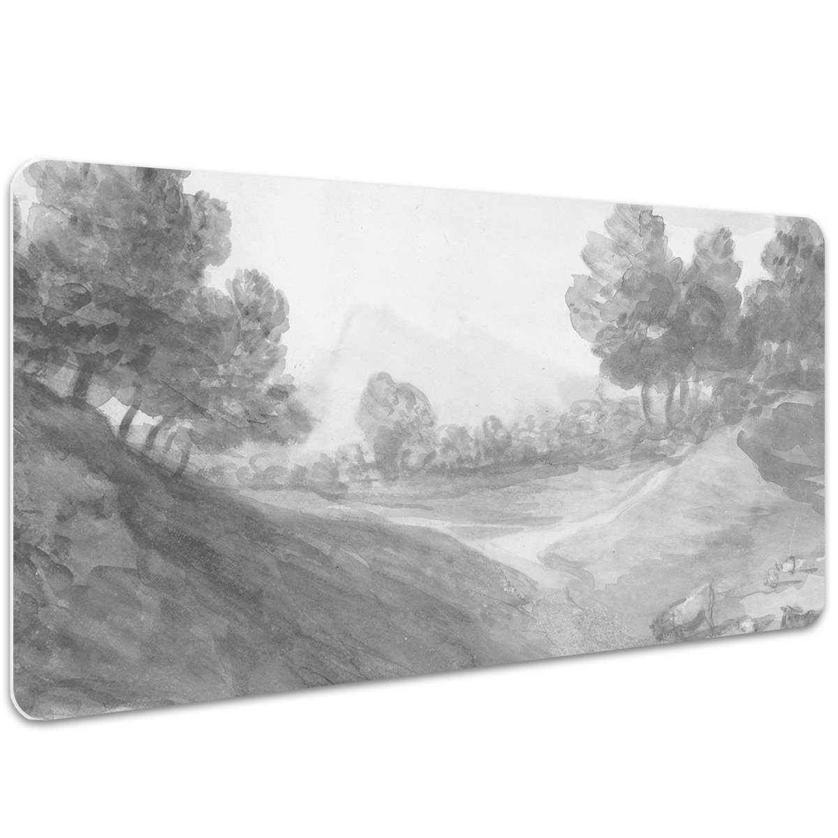 Podkładka ochronna na biurko Obraz Wieś 100x50 cm, Dywanomat