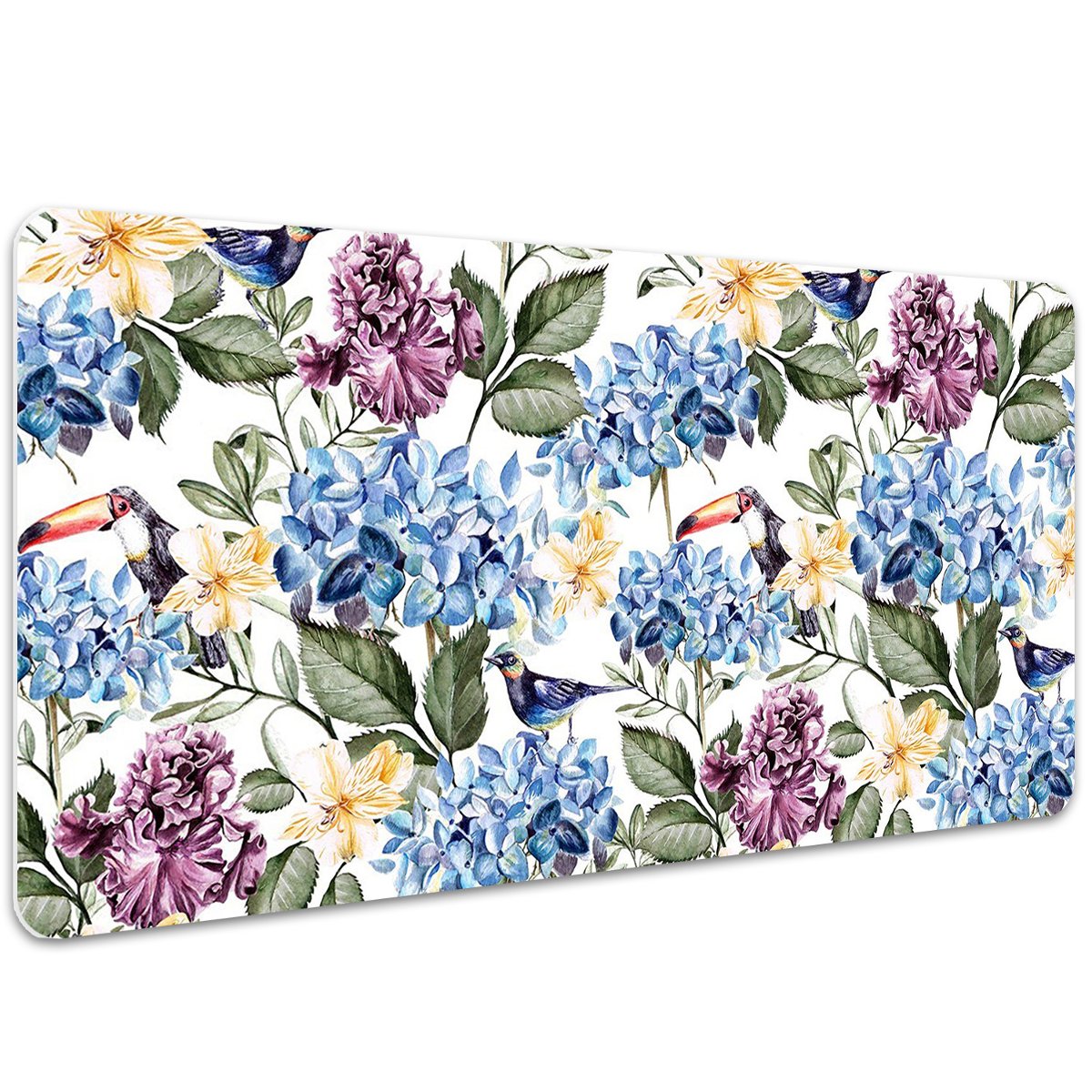Podkładka mata ochrona biurka Kwiaty retro 100x50cm, Dywanomat